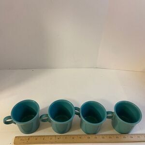 4‎ fiesta ware ring mugs turquoise